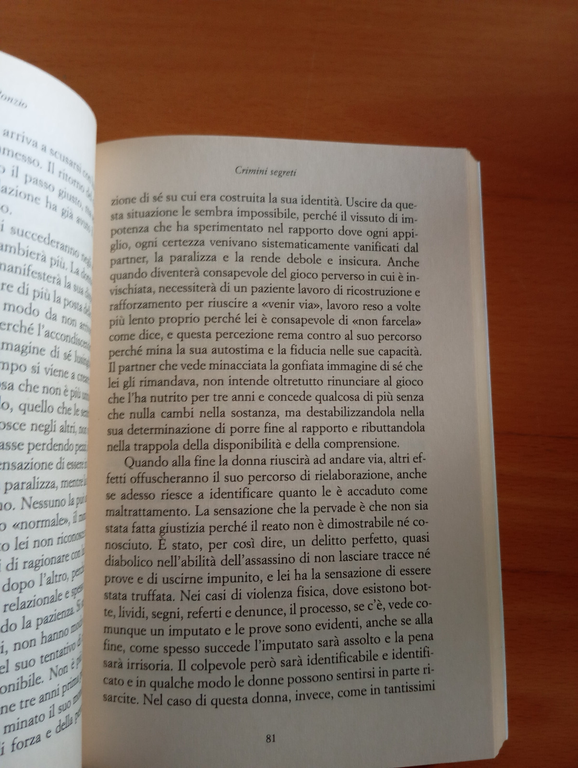 Crimini segreti. Maltrattamento e violenza alle donne, Giuliana Ponzio 2004 …