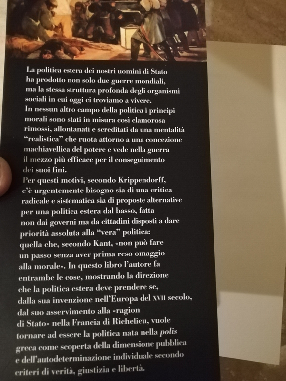 Critica della politica estera, Ekkehart Krippendorff, 2004, Fazi, nuovo, [raro]