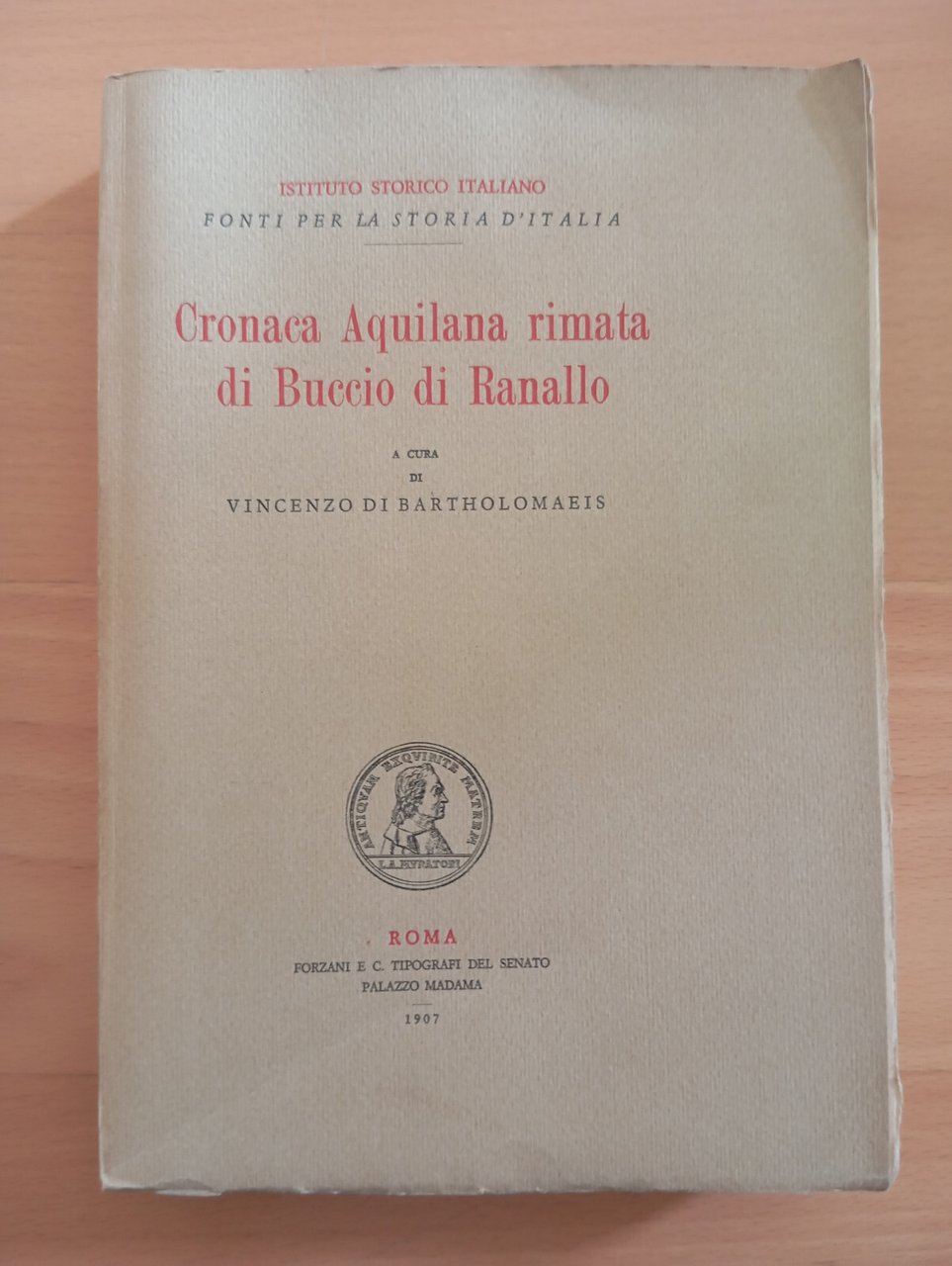 Cronaca aquilana rimata di buccio di Ranallo di Popplito, 1907, …