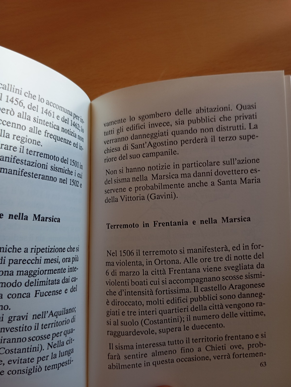 Cronologia dei terremoti in Abruzzo dall'epoca romana, Luigi Mammarella, 1990 | Immagine Gallery 7