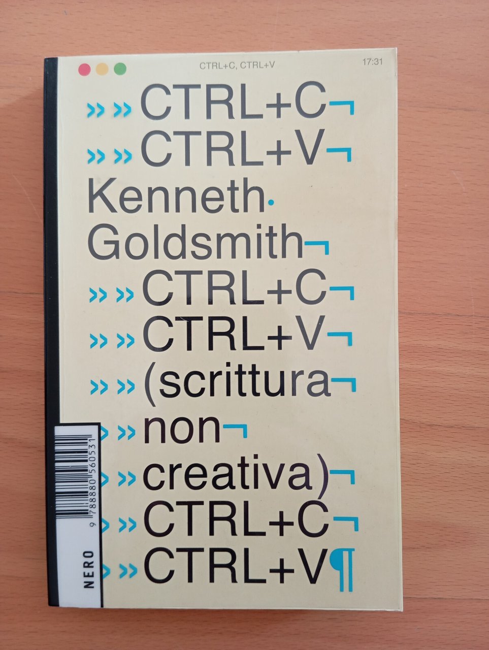 CTRL+C, CTRL+V (scrittura non creativa), Kenneth Goldsmith, Nero, 2019