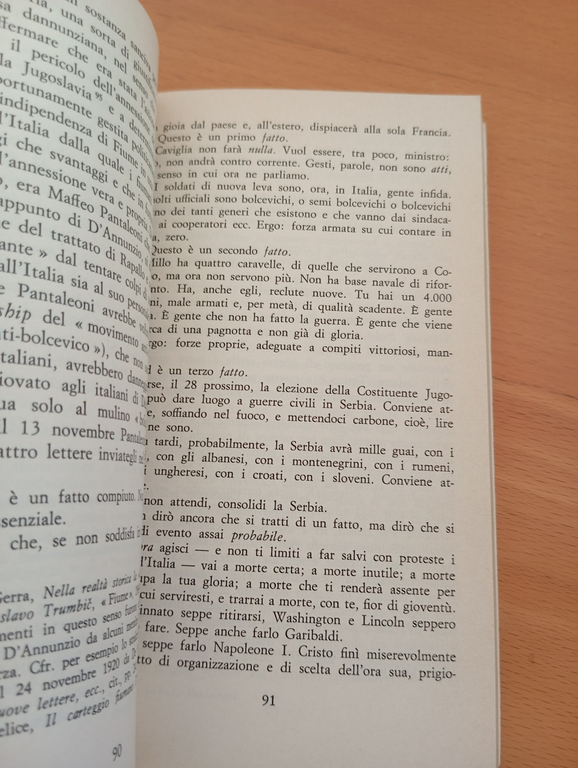 D'Annunzio politico 1918-1938, Renzo De Felice, Laterza, 1978