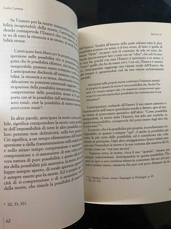 Dal Sì al sé. Heidegger e il richiamo dell'autenticità, Carlo …