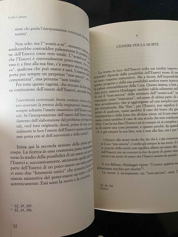 Dal Sì al sé. Heidegger e il richiamo dell'autenticità, Carlo …