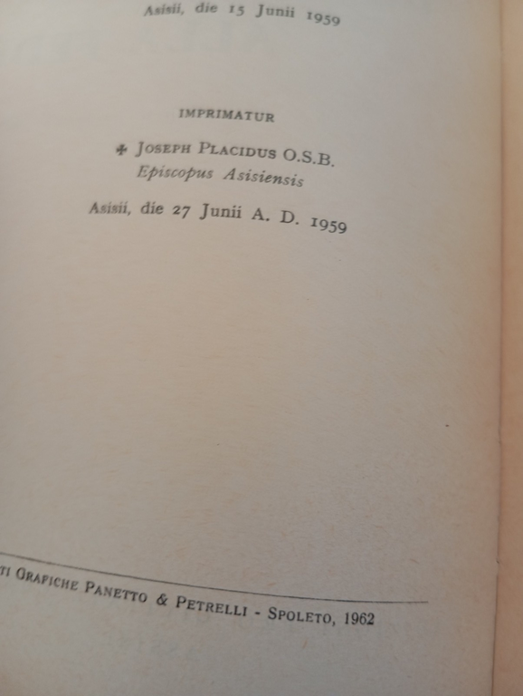 Dalla scienza alla fede, Francesco Severi, Assisi, 1962