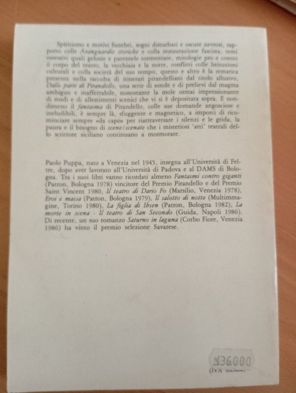 Dalle parti di Pirandello, Paolo Puppa, Bulzoni Editore, 1987