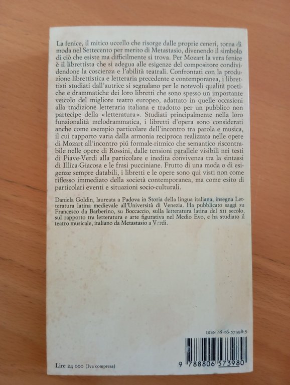 Daniela Goldin, La vera Fenice. Librettisti e libretti, Einaudi, 1985 | Immagine Gallery 5