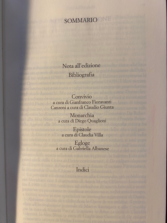 Dante Alighieri, Opere, volume 2 (secondo), Meridiani Mondadori, 2014