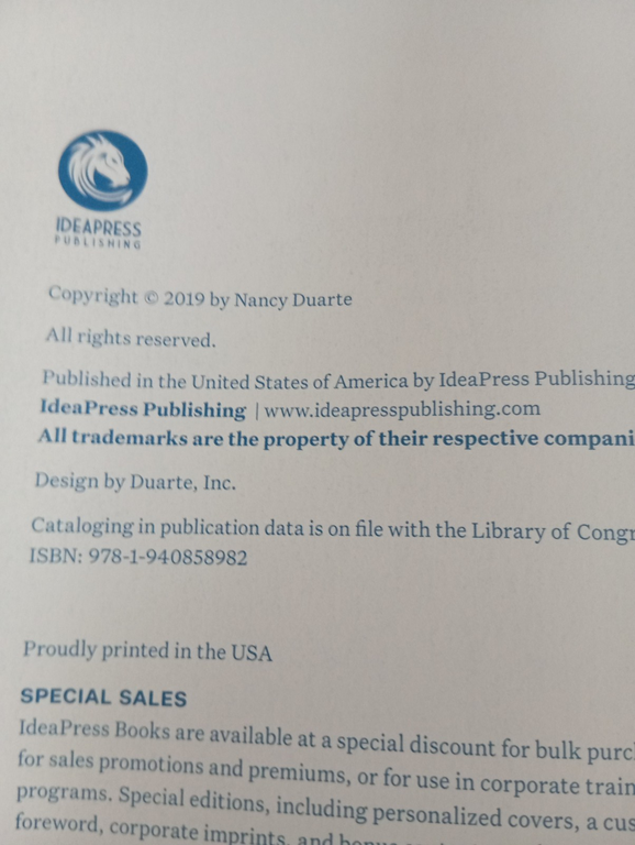 Data story, Dancy Duarte, IdeaPress, 2019