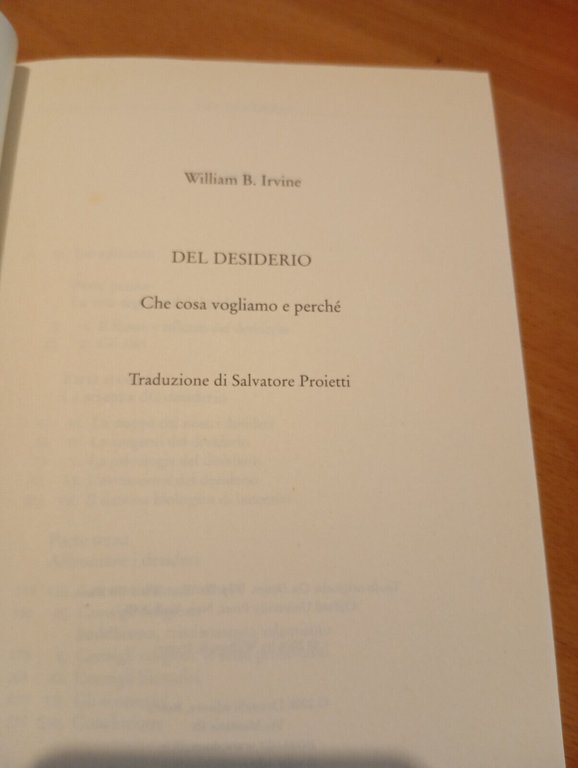 Del desiderio, William B. Irvine, Donzelli, 2006