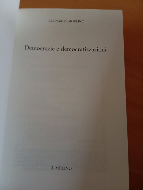 Democrazie e democratizzazioni, Leonardo Marlino, Il Mulino, 2003