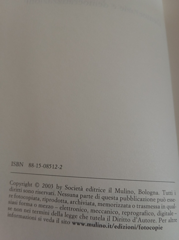Democrazie e democratizzazioni, Leonardo Marlino, Il Mulino, 2003