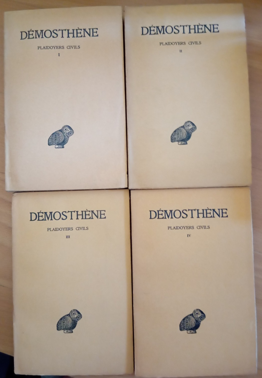 Demostene. Plaidoyers civils, tomi I- II - III- IV, Louis … | Immagine principale