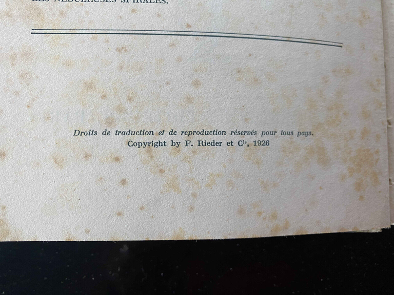 Description du ciel, André Danjon, Rieder, 1926