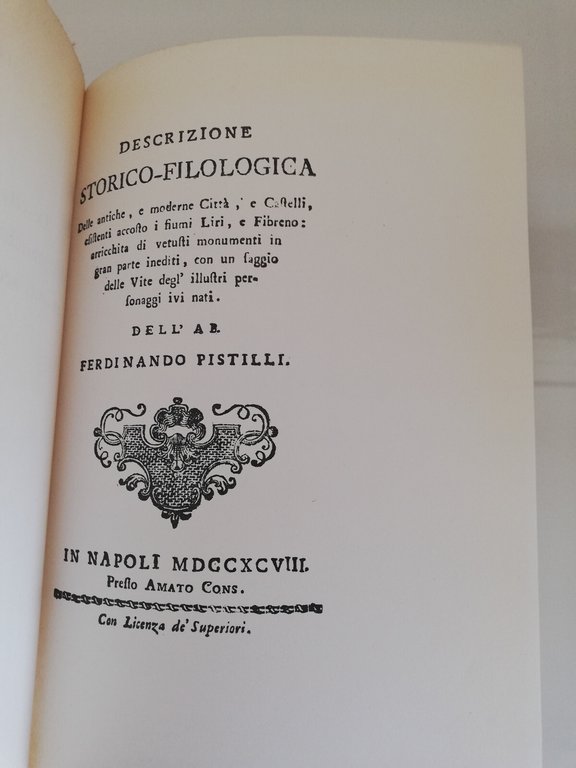 Descrizione storico filologica delle antiche e moderne città, F. Pistilli, … | Immagine Gallery 23