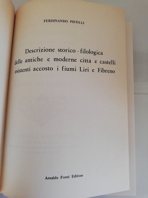 Descrizione storico filologica delle antiche e moderne città, F. Pistilli, …