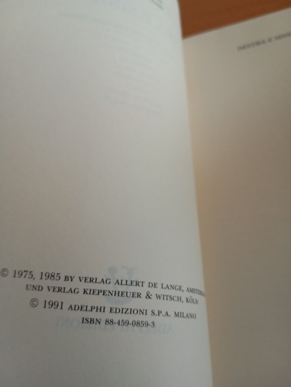 Destra e sinistra, Joseph Roth, Adelphi, 1991