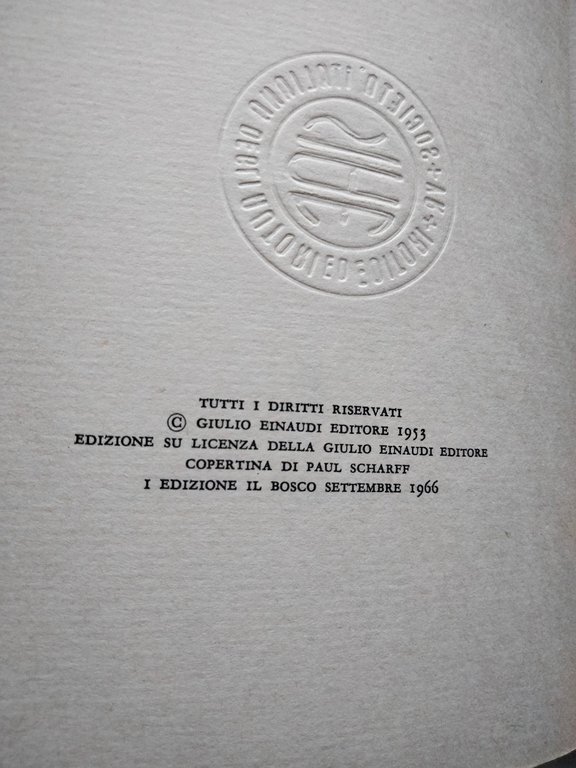 Dialoghi con Leucò, Cesare Pavese, Mondadori Il bosco, edizione 1966