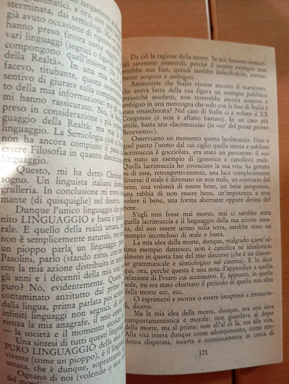 Dialogo con Pasolini, Scritti 1957 - 1984, Rinascita, 1985