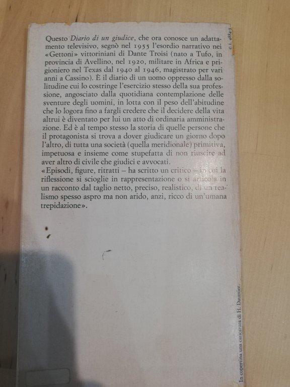 Diario di un giudice, Dante Troisi, Einaudi, 1978 | Immagine Gallery 22
