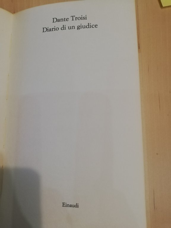 Diario di un giudice, Dante Troisi, Einaudi, 1978 | Immagine Gallery 15