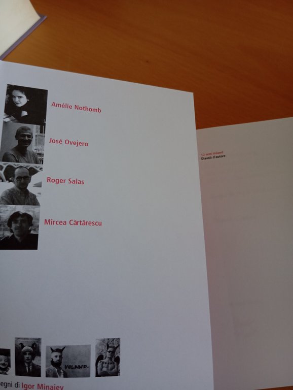 Diavoli d'autore, Nothomb, Ovjero, Salas, Cartarescu, Voland, 2004