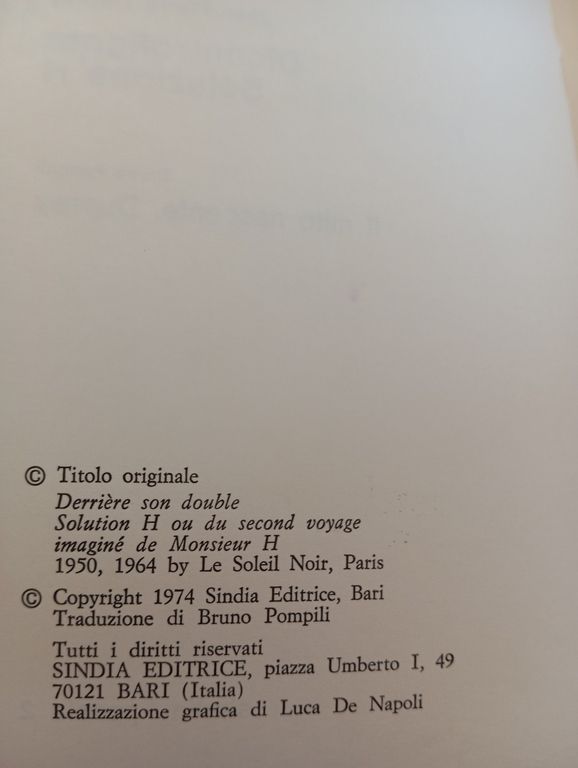 Dicontrofigura - Soluzione H, Jeaqn Pierre Duprey, Sindia Editrice, 1974 | Immagine Gallery 11