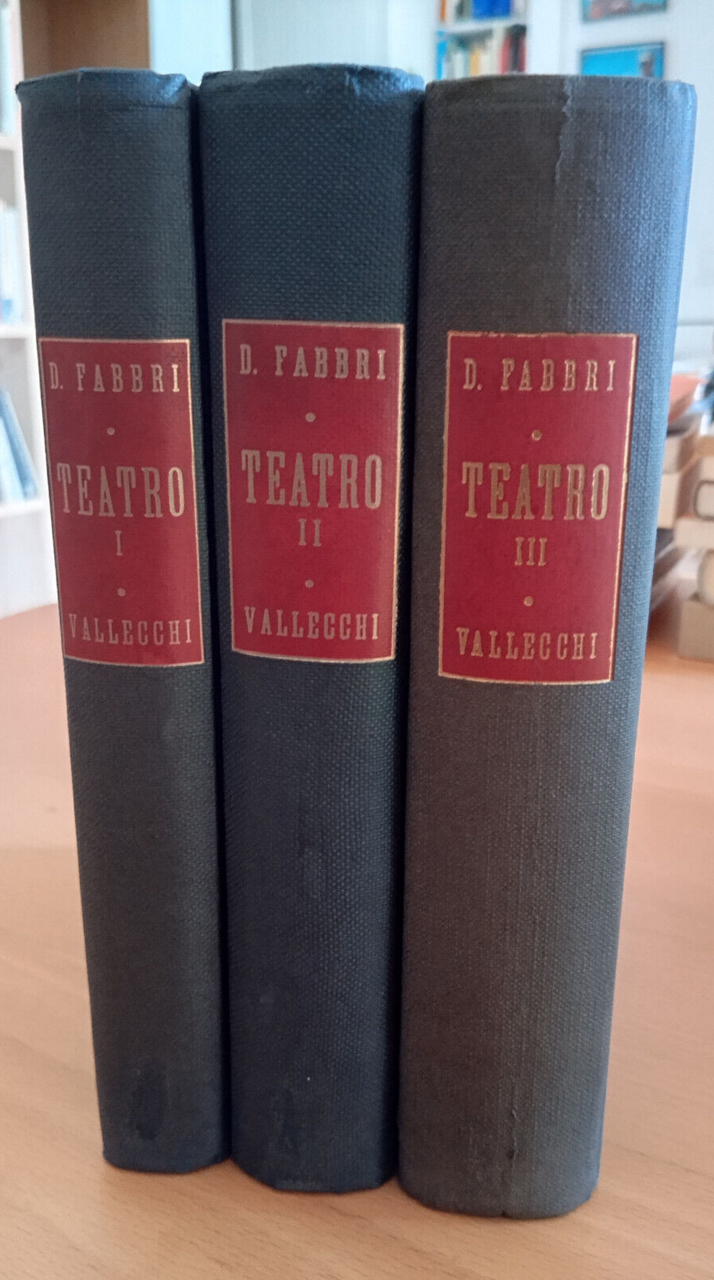 Diego Fabbri, Teatro, tre volumi, Vallecchi, 1959-60-64