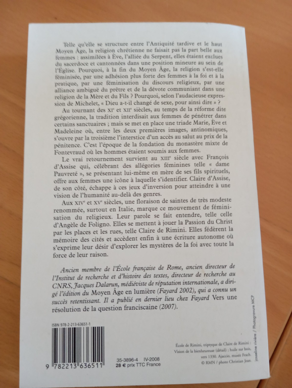 Dieu changea de sexe, pour ainsi dire, Jacques Dalarun, Fayard, …
