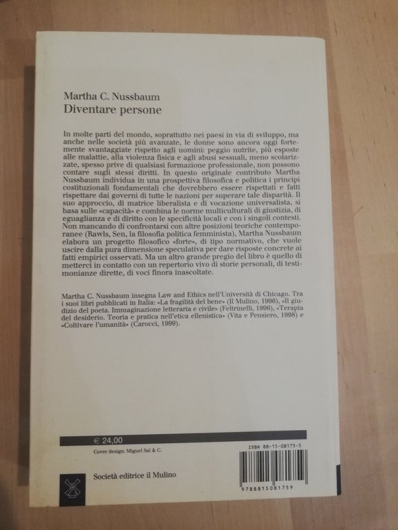 Diventare persone, Martha C. Nussbaum, Il Mulino, 2001