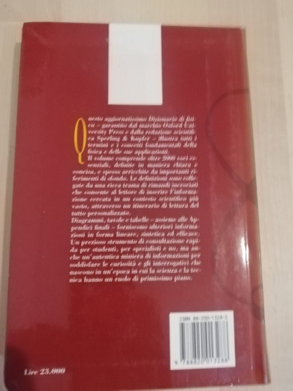 Dizionario di Fisica, Sperling, 1992