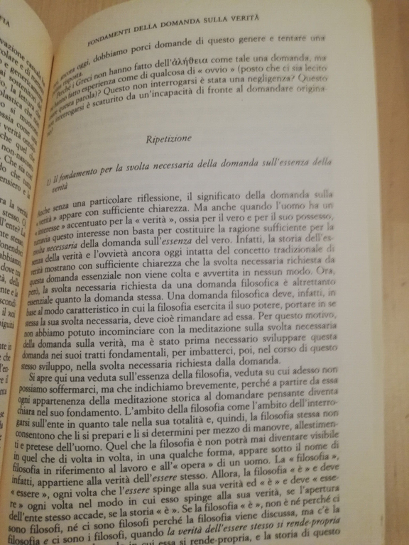 Domande fondamentali della filosofia, Martin Heidegger, 1990, Mursia