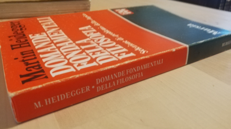 Domande fondamentali della filosofia, Martin Heidegger, 1990, Mursia