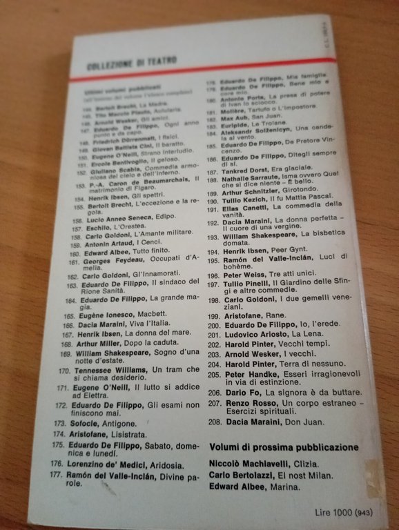 Don Juan, Dacia Maraini, Einaudi teatro, 1976