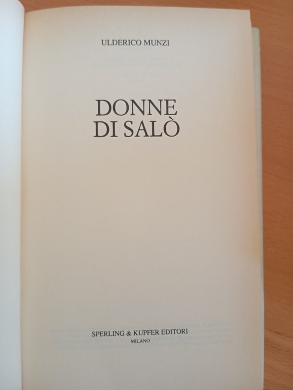 Donne di Salò, Ulderico Munzi, Sperling e Kupfer, 1999 | Immagine Gallery 7