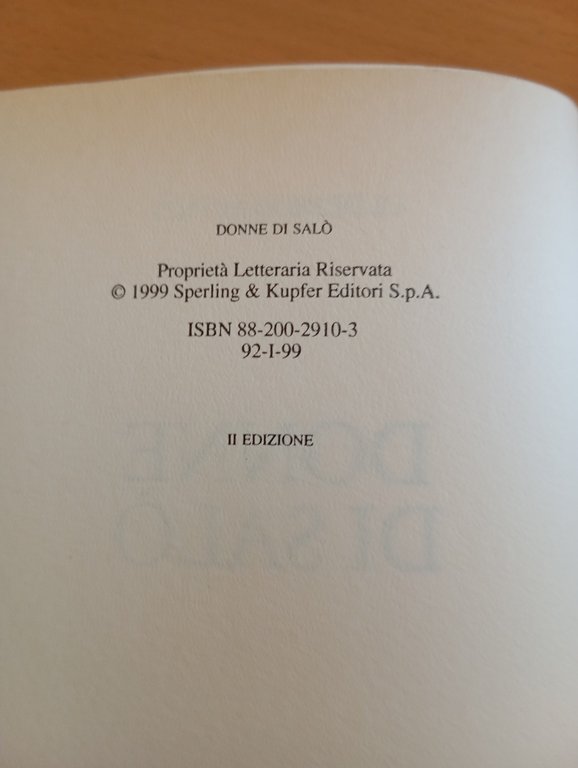 Donne di Salò, Ulderico Munzi, Sperling e Kupfer, 1999 | Immagine Gallery 8
