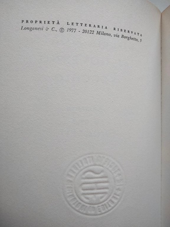 Doppia morte al governo vecchio, Ugo Moretti, Longanesi, 1977