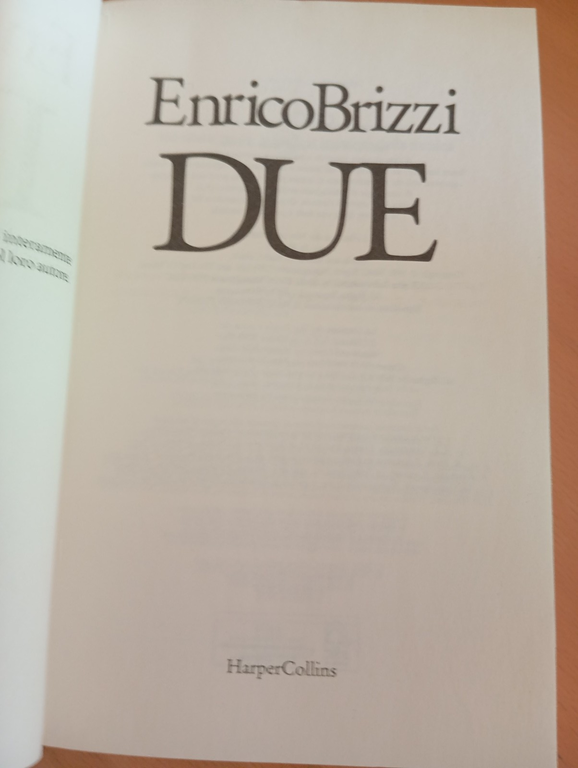 Due, Enrico Brizzi, HarperCollins, 2024
