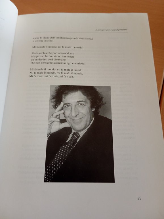 E pensare che c'era il pensiero, Giorgio Gaber, Libro spettacolo, …