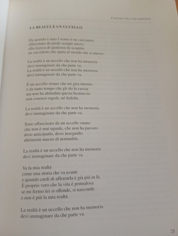 E pensare che c'era il pensiero, Giorgio Gaber, Libro spettacolo, …