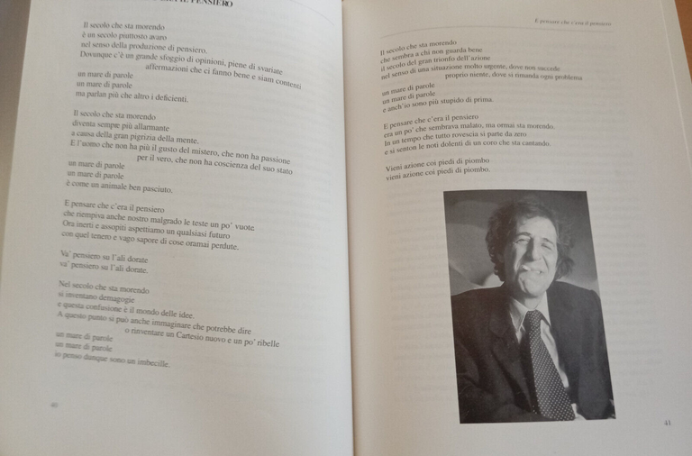 E pensare che c'era il pensiero, Giorgio Gaber, Libro spettacolo, …