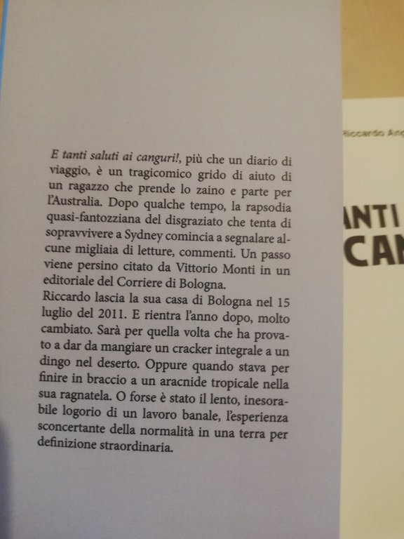 E tanti saluti ai canguri!, Riccardo Angelini, Astro, 2016