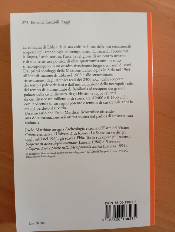 Ebla. Un impero ritrovato, Paolo Matthiae, Einaudi, 1995, nuovo | Immagine Gallery 4
