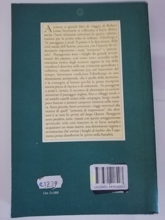 Edimburgo e tre passeggiate a piedi, Robert Louis Stevenson, 1996, …