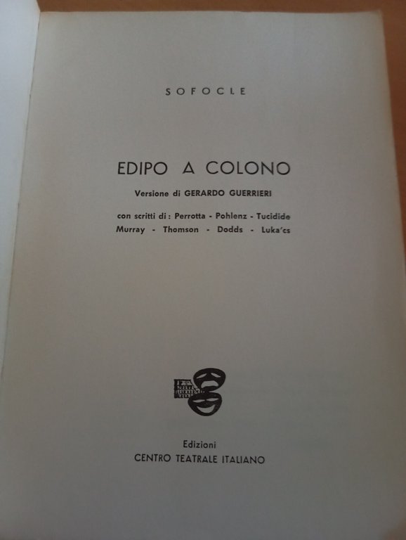 Edipo a Colono, Sofocle, centro teatrale italiano, 1966 | Immagine Gallery 17