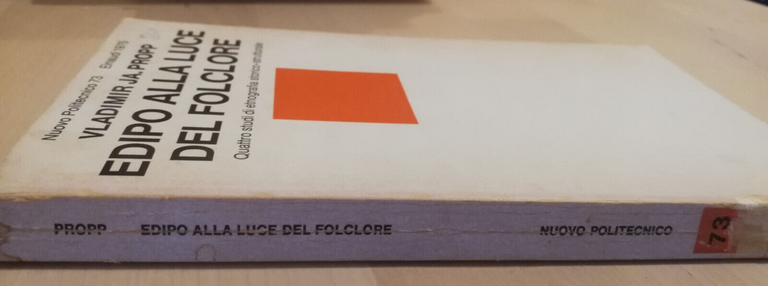 Edipo alla luce del folclore, Vladimir Propp, 1975, Einaudi