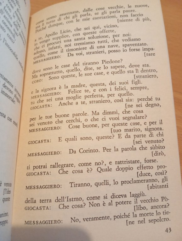 Edipo tiranno, Sofocle, Traduzione Edoardo Sanguineti, Cappelli, 1980, RARO