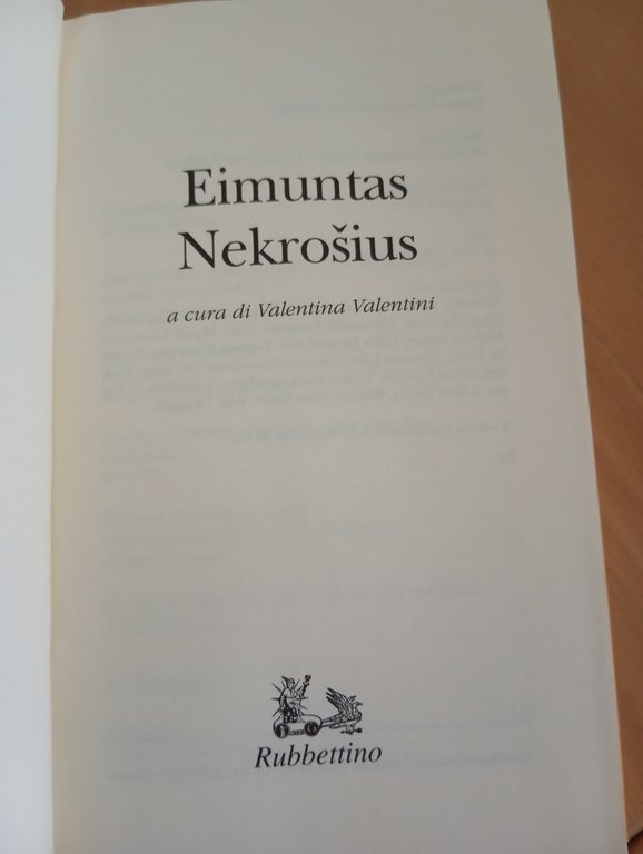 Eimuntas Nekrosius, Teatro contemporaneo d'autore, Rubbettino, 1999, Raro