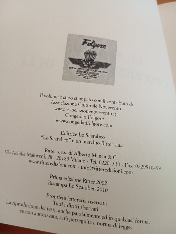El Alamein: l'inferno o giù di lì, Emilio Camozzi, Ritter, …