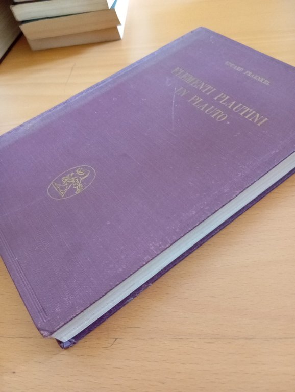 Elementi plautini in Plauto, Eduard Fraenkel, La Nuova Italia, 1960 | Immagine Gallery 5